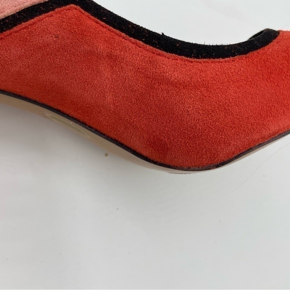 Aldo Suede Leather Color Block Heels Pumps, Sz 6.5 - Picture 9 of 15